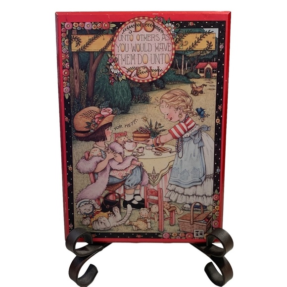 Mary Engelbreit Do Unto Others Colorplak Card Wall Hanging 8.5" x 6.25" - Picture 1 of 7